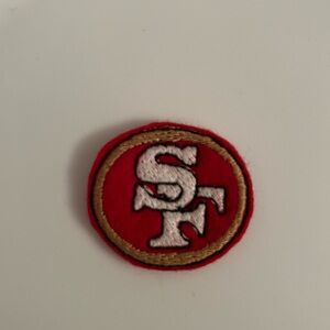 49er embroidered felt patches for crafts